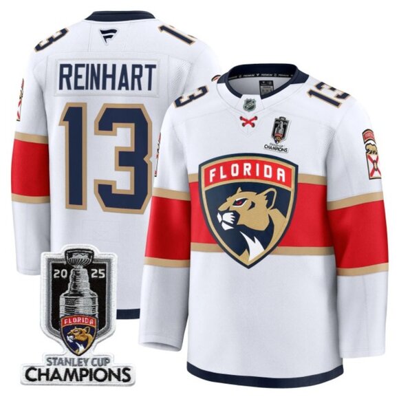 Mens Sam Reinhart 2025 SC‌ CH Jersey White Stitched